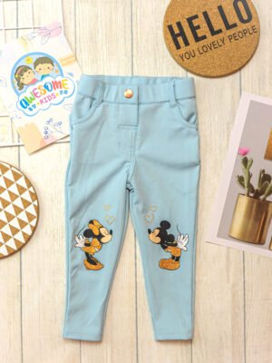 米奇米妮彈性長褲