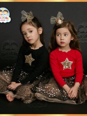 紗裙 - 公主星星蓬蓬連身紗裙 GDW043-44