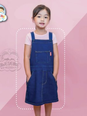 日單女童牛仔工人裙