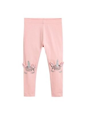女童長褲 - 女童leggings 粉紅獨角獸薄長褲 GPW006