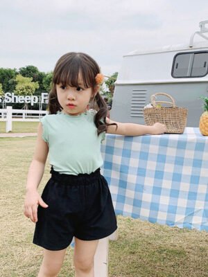 女童褲 - 黑色短褲