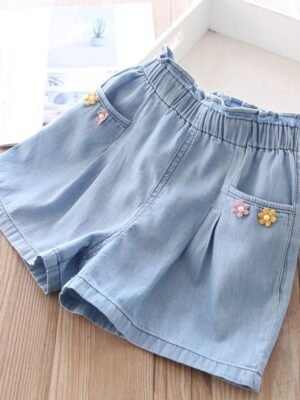 女童牛仔短褲
