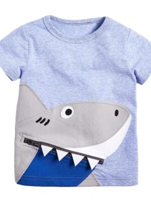 男童鯊魚短袖tee (BTS020)