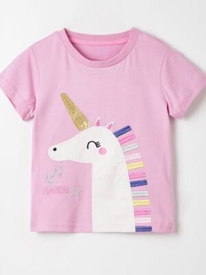 獨角獸紫色短袖Tee