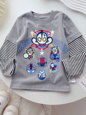 兒童Tee - 超人長袖tee