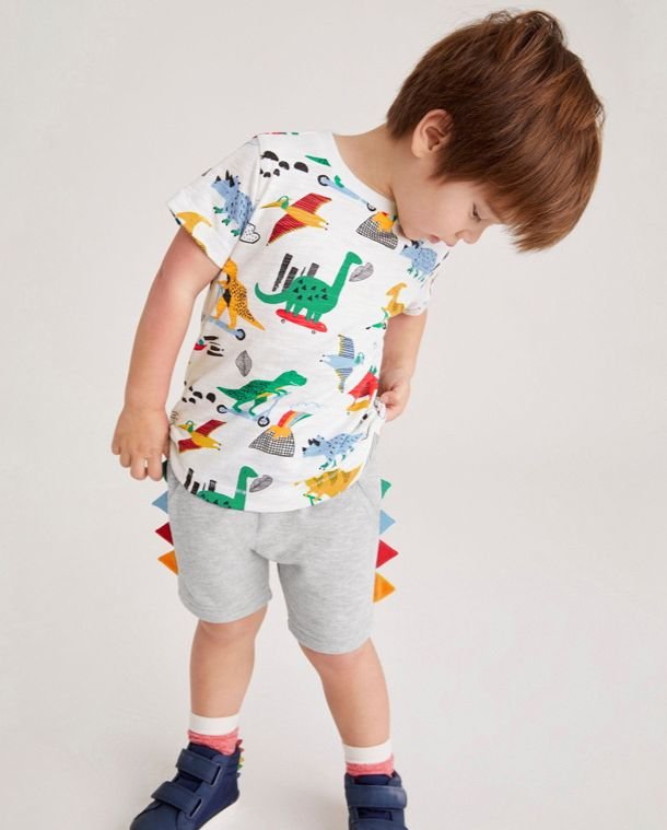 男童套裝 - 恐龍短袖套裝(上衣+短褲) BSS014 1 男童套裝 - 恐龍短袖套裝(上衣+短褲) BSS014