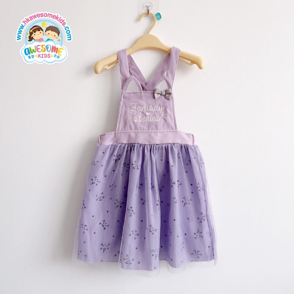 女童連身裙 -日單貓貓吊帶連身裙 10 女童連身裙