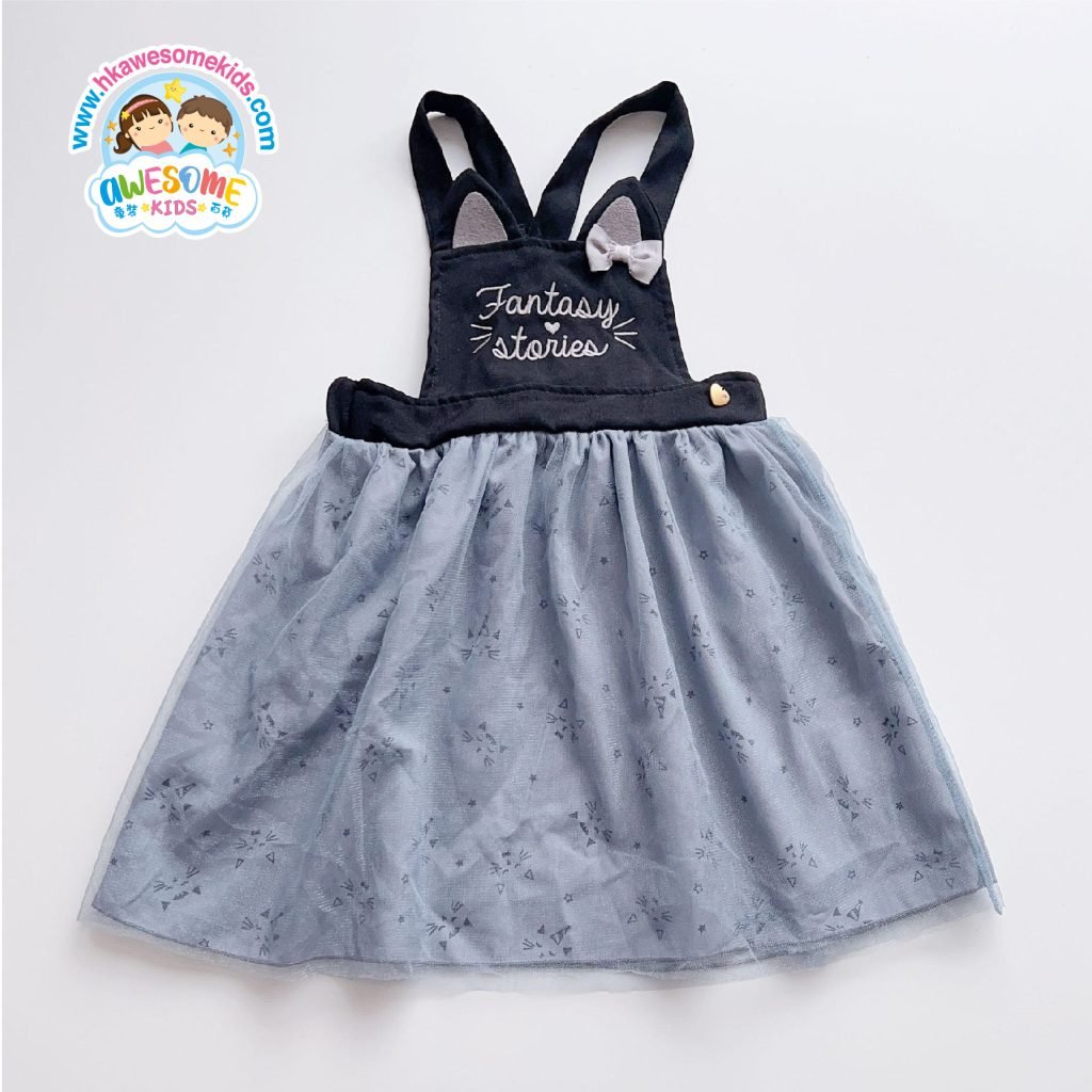 女童連身裙 -日單貓貓吊帶連身裙 11 女童連身裙