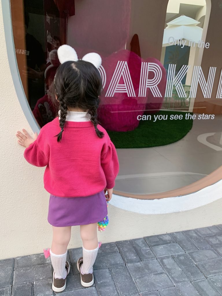 女童外套 - 桃紅兔仔針織冷衫外套 9 女童外套