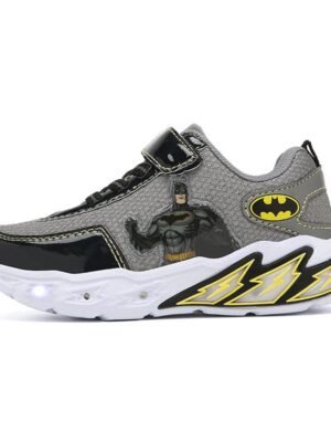 閃燈鞋-男童蝙蝠俠閃燈波鞋
