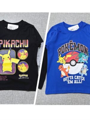 男童Tee - Pokemon假兩件長袖T