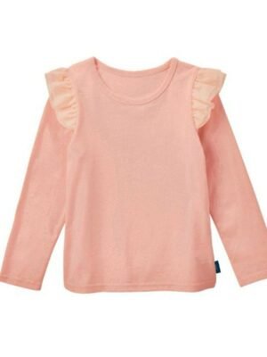 女童Tee - 日單粉紅色長䄂Tee