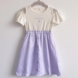 連身裙 – 日單中大童露肩連身裙