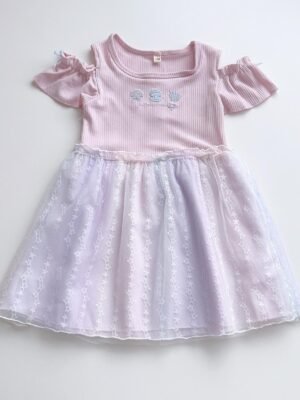 連身裙 – 日單露肩連身紗裙