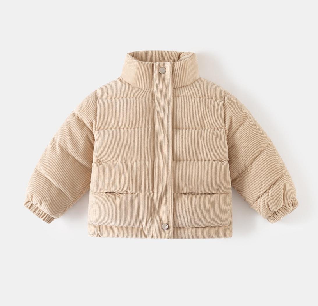 童裝外套 - 燈芯絨加厚保暖拉鍊外套 1 童裝外套 - 燈芯絨加厚保暖拉鍊外套