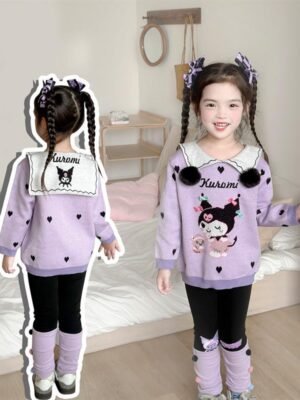 女童套裝 - Kuromi針織套裝