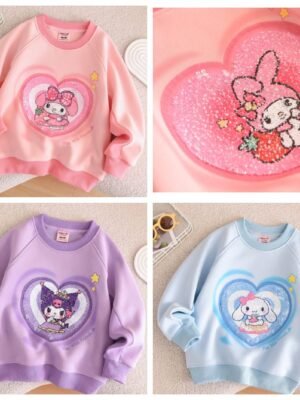 童裝衛衣 – 變樣珠片加厚加絨衛衣