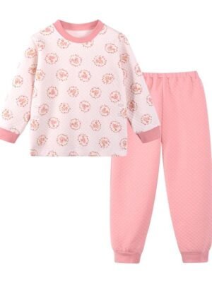 家居服 – 日單粉紅松鼠加厚棉質家居服