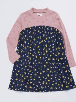 女童連身裙-日單長袖連身裙