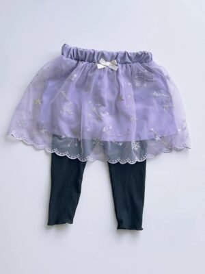 女童裙褲-日單刺繡紗裙褲