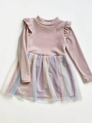 女童連身裙-日單連身紗裙