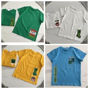 男童Tee - Minecraft男童短袖Tee