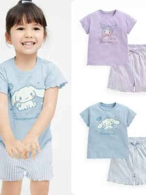 日單女童短袖套裝