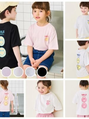 兒童Tee - 韓單🇰🇷兒童笑哈哈冷感棉短袖tee
