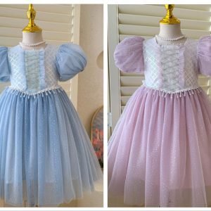 公主裙 - 公主泡泡袖紗裙