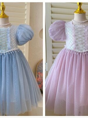 公主裙 - 公主泡泡袖紗裙