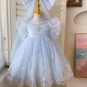 公主裙 - 藍色公主裙(送頭紗)