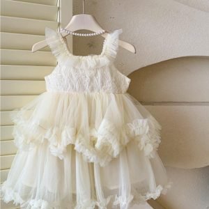 公主裙 - 吊帶蓬蓬紗裙禮服公主裙