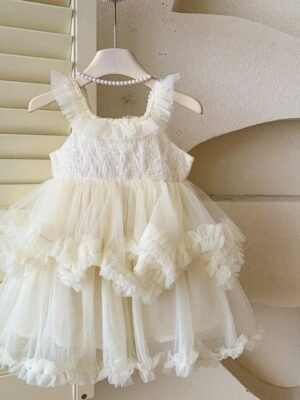 公主裙 - 吊帶蓬蓬紗裙禮服公主裙