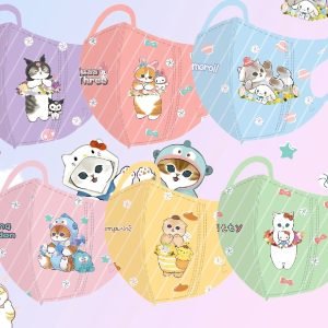 兒童口罩 – Mofusand中童口罩(60個)