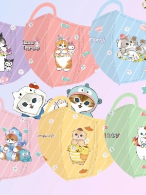 兒童口罩 – Mofusand中童口罩(60個)