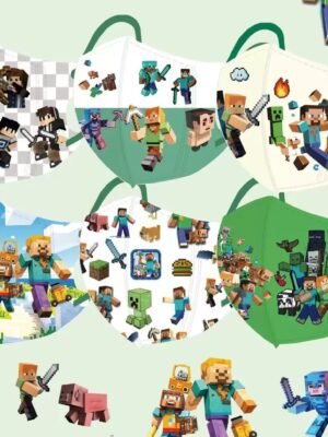 兒童口罩 – Minecraft中童口罩(60個)