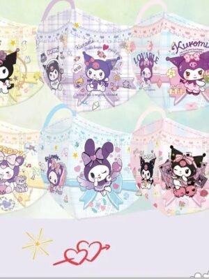 兒童口罩 – Kuromi系列中童口罩(60個)