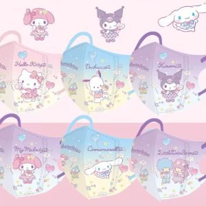 兒童口罩 – Sanrio卡通中童口罩(60個)