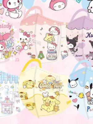 兒童口罩 – Sanrio卡通系列中童口罩(60個)