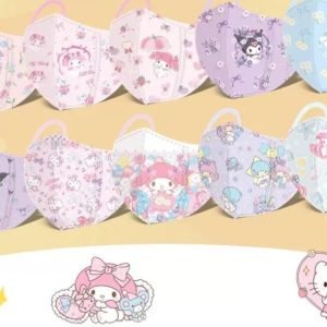 幼兒口罩 - Sanrio卡通口罩1-4Y (100個)
