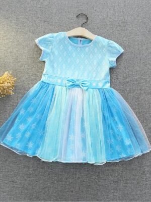 公主裙 –Elsa公主裙 (Size 90)