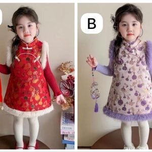 新年衫 – 農曆新年系列🧧女童背心旗袍套裙