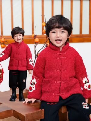 新年衫 – 農曆新年系列🧧兒童搖粒絨拜年外套