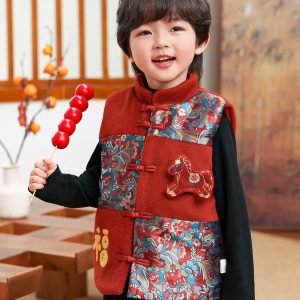 新年衫 – 農曆新年系列🧧兒童馬年拜年背心外套
