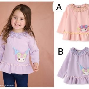 日單Melody ＆Kuromi公仔袋長袖上衣