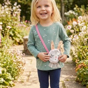 女童袋仔長袖tee