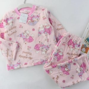 日單Melody &Kuromi法蘭絨睡衣套裝