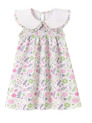 清新碎花娃娃領女童連身裙 | 春夏連身裙