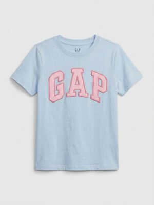 GAP 刺繡大 Logo 短袖 Tee(淺藍)