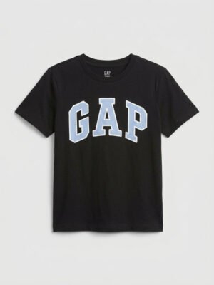 GAP 刺繡大 Logo 短袖 Tee (黑)